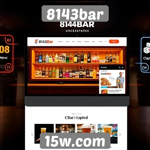 Design moderno e intuitivo do site 8143bar